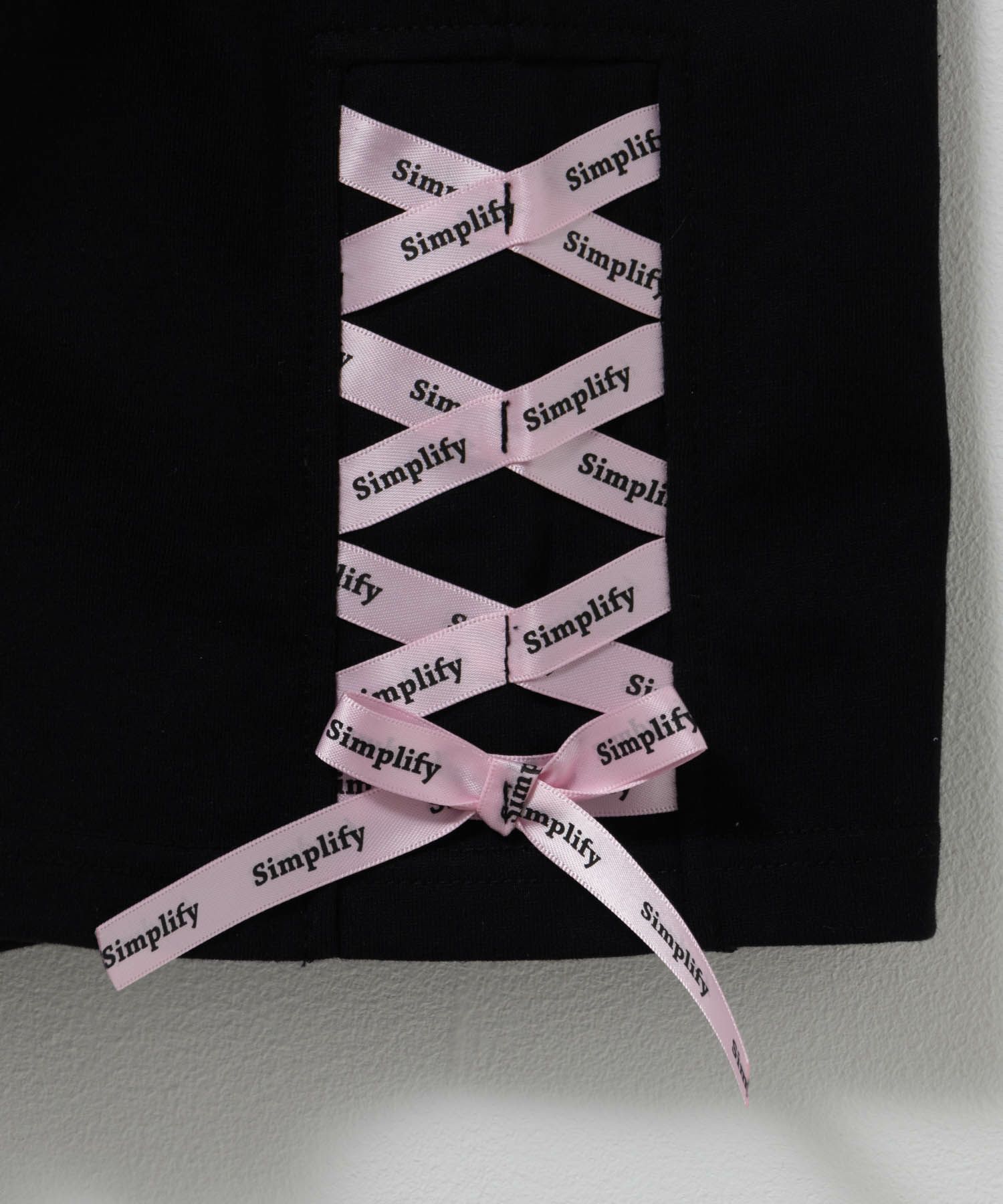 Simplify サイドレースアップビッグTシャツ キッズ ネコポス 対応商品