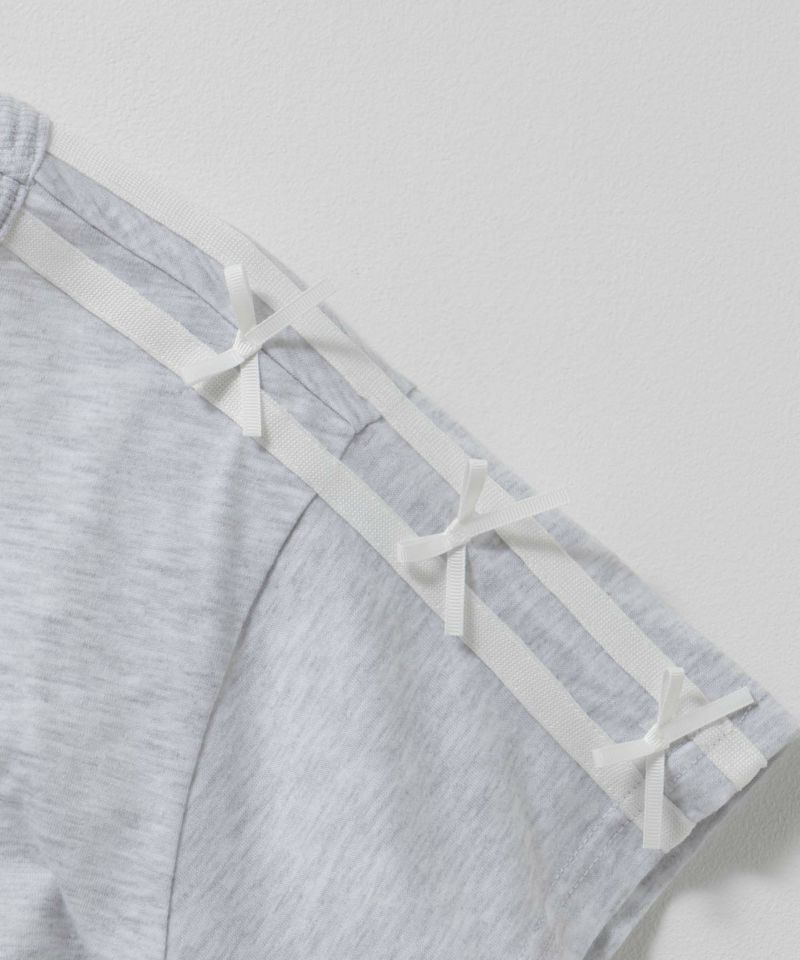 Simplify  リボンフェイクレイヤードプルオーバー キッズ メール便 対応商品商品画像-7