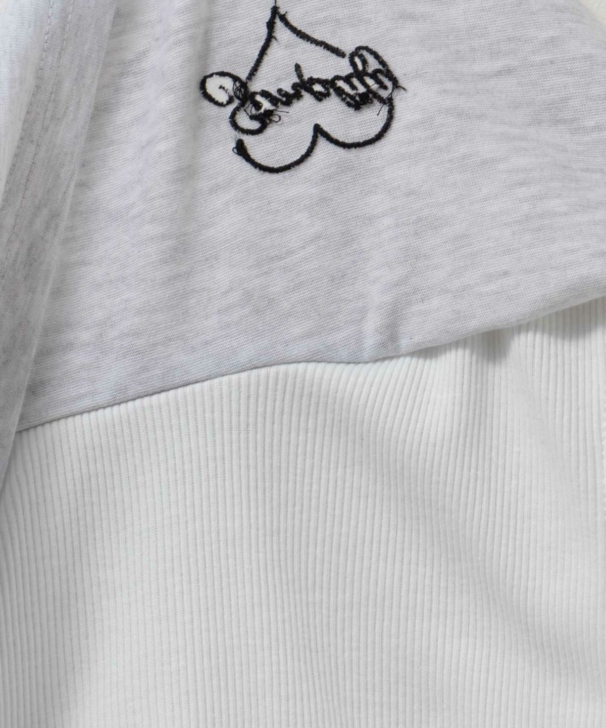 Simplify リボンフェイクレイヤードプルオーバー キッズ ネコポス 対応商品