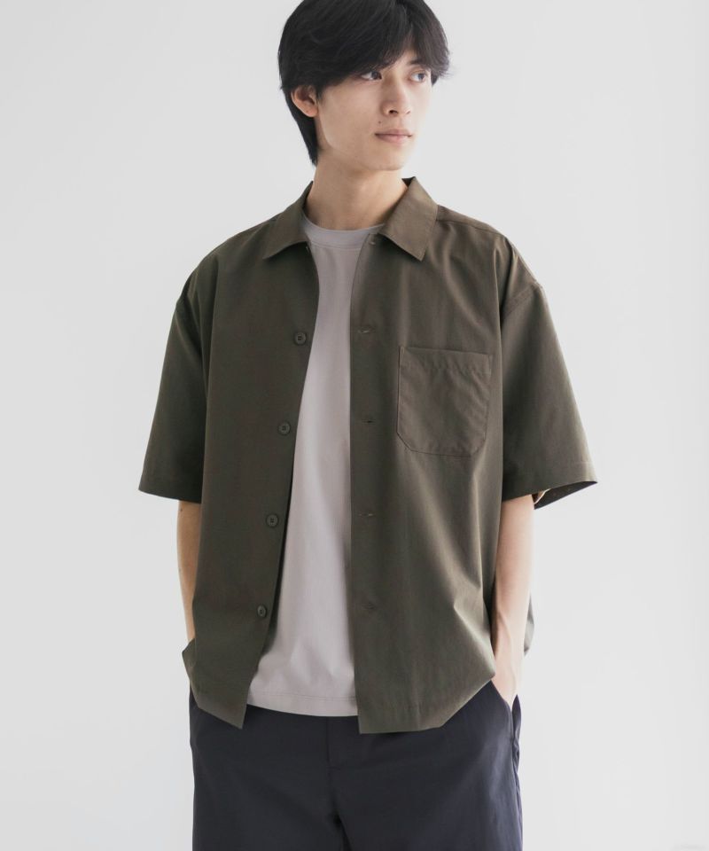 NAVY  KAZETOSU メッシュ半袖シャツ メンズ商品画像-3