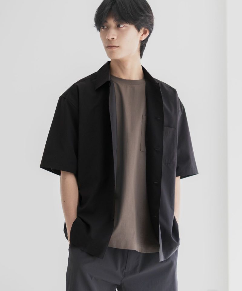 NAVY  KAZETOSU メッシュ半袖シャツ メンズ商品画像-9