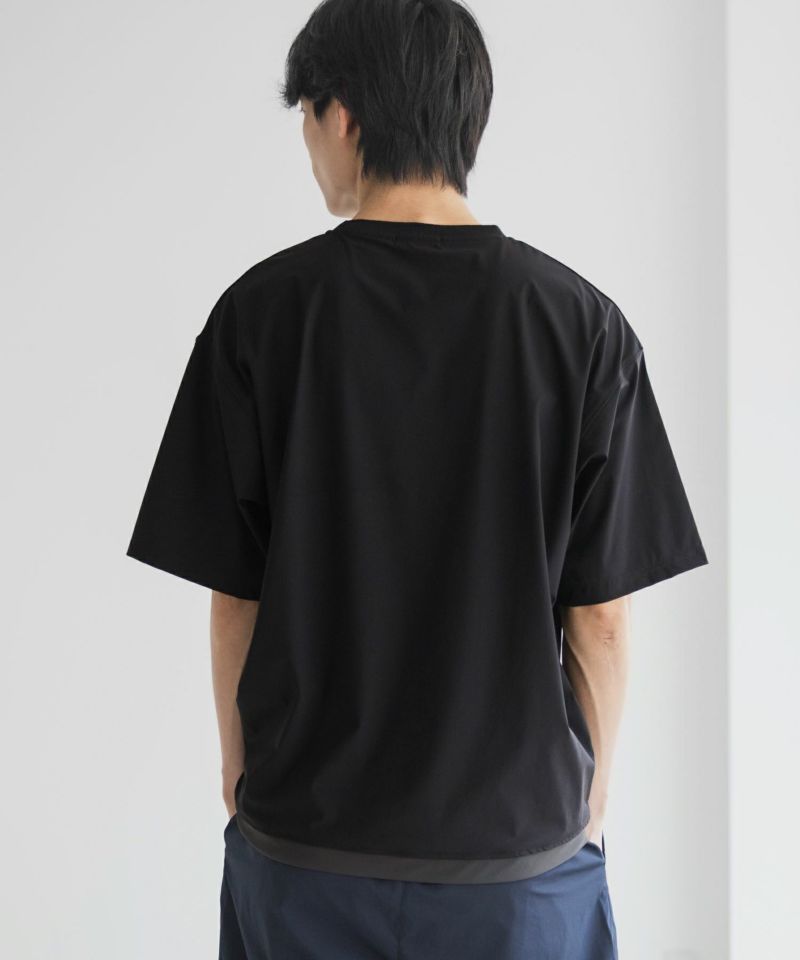 NAVY  SARARI 極冷Tシャツ メンズ メール便 対応商品商品画像-9
