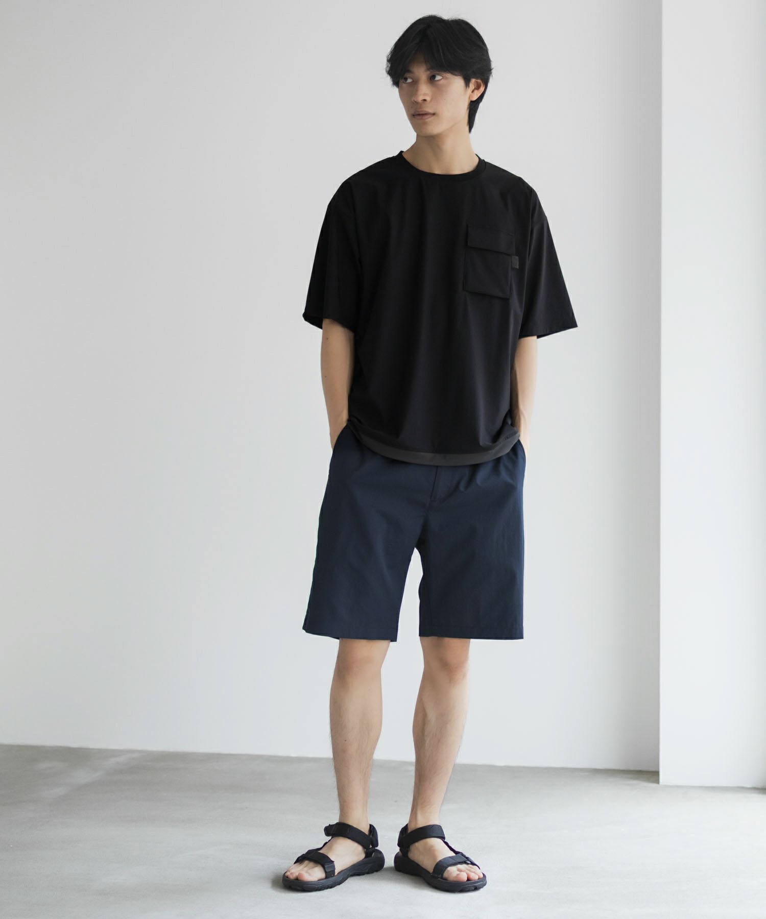 NAVY SARARI 極冷Tシャツ メンズ ネコポス 対応商品