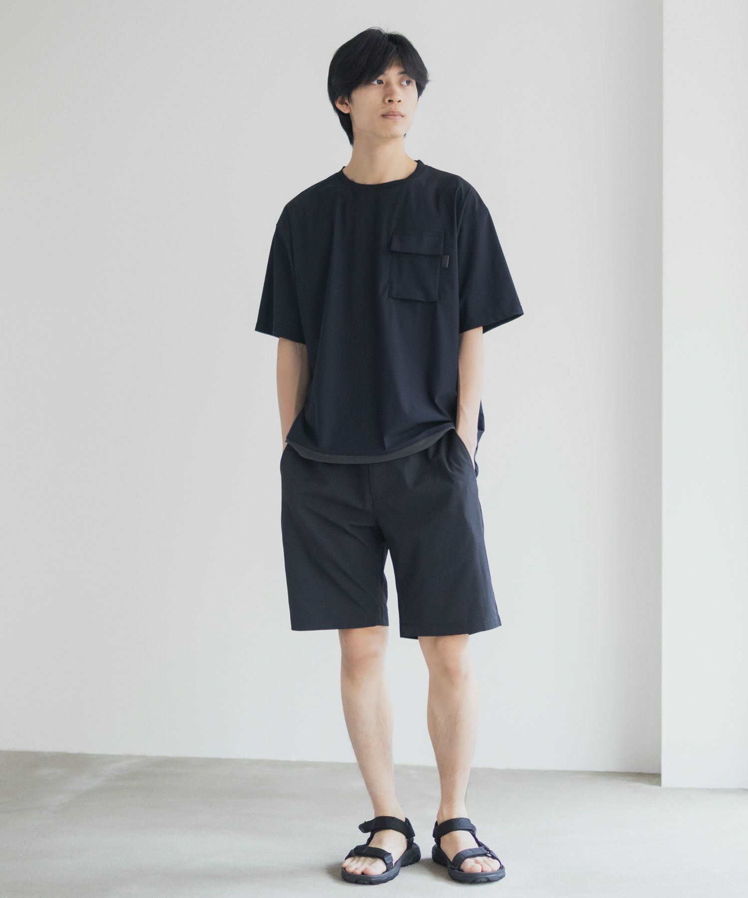 NAVY SARARI 極冷Tシャツ メンズ ネコポス 対応商品