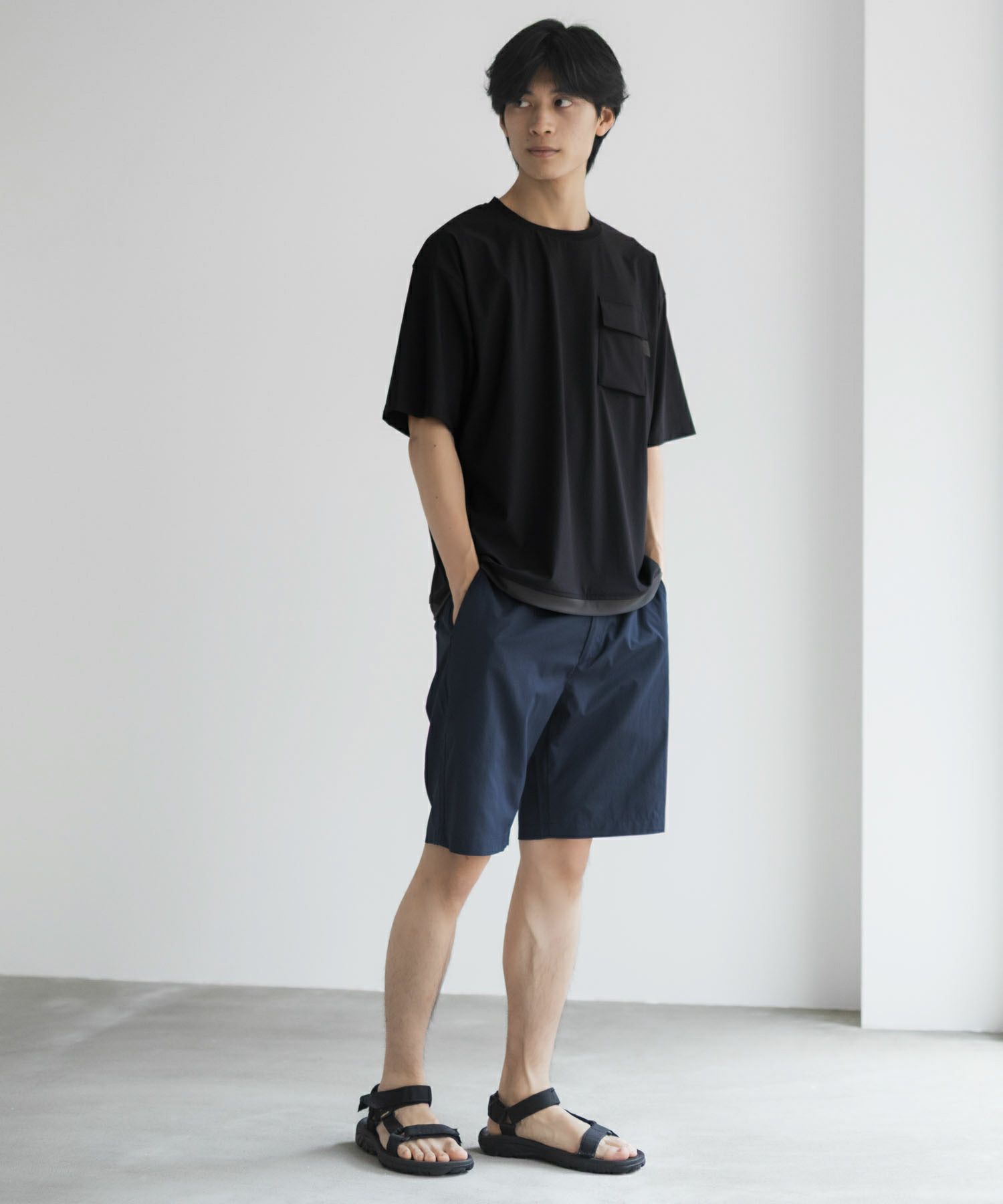 NAVY  SARARI 極冷Tシャツ メンズ メール便 対応商品商品サムネイル-30