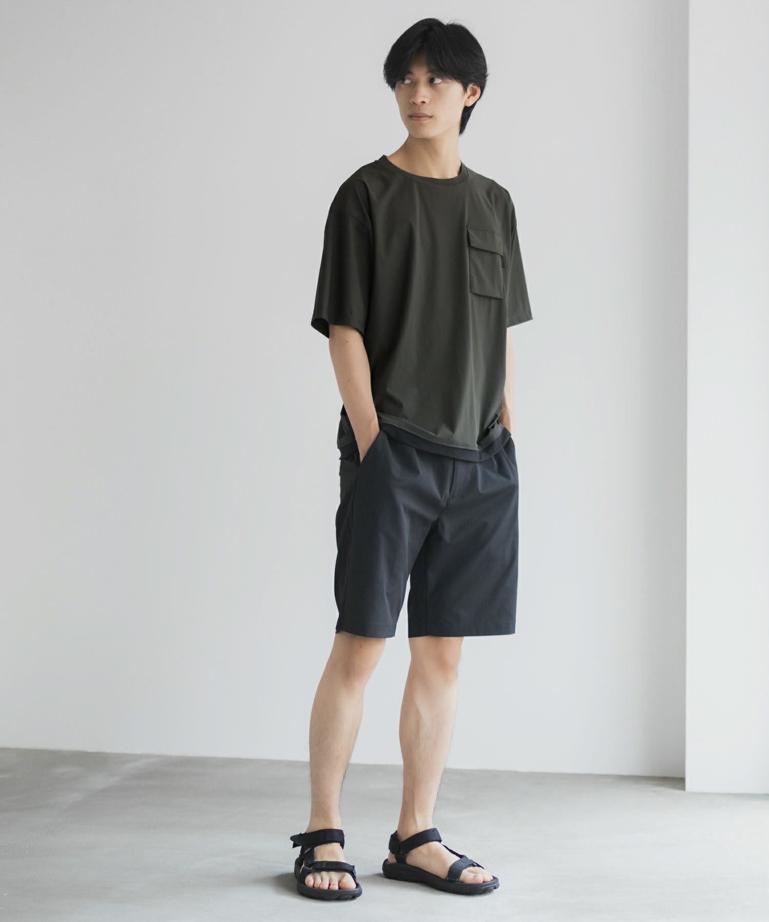 NAVY  SARARI 極冷Tシャツ メンズ メール便 対応商品商品画像-31