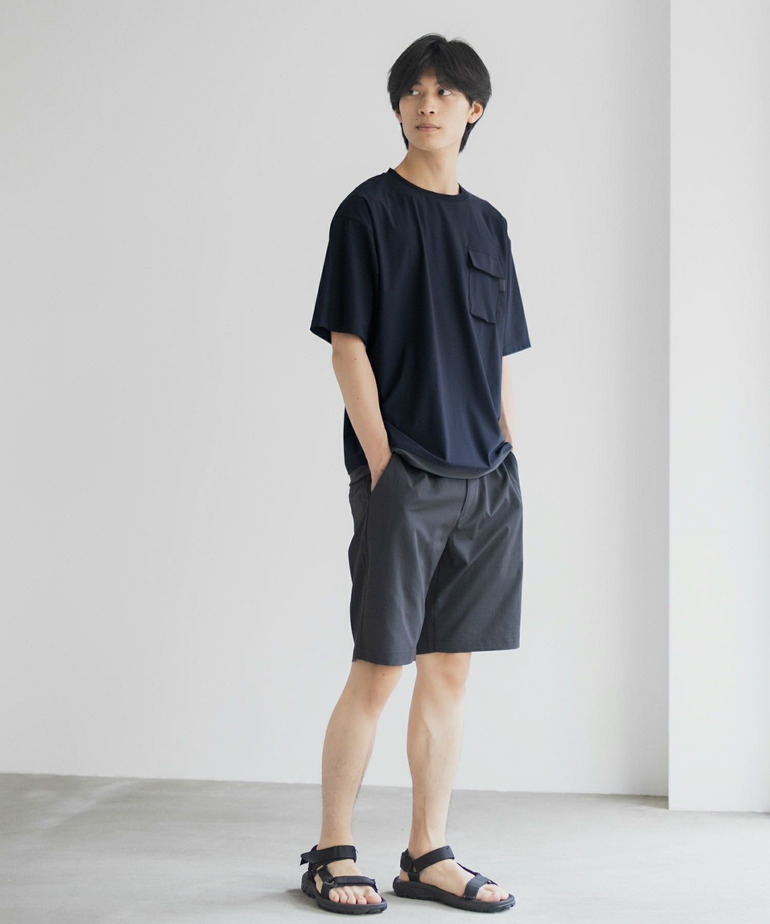 NAVY SARARI 極冷Tシャツ メンズ ネコポス 対応商品