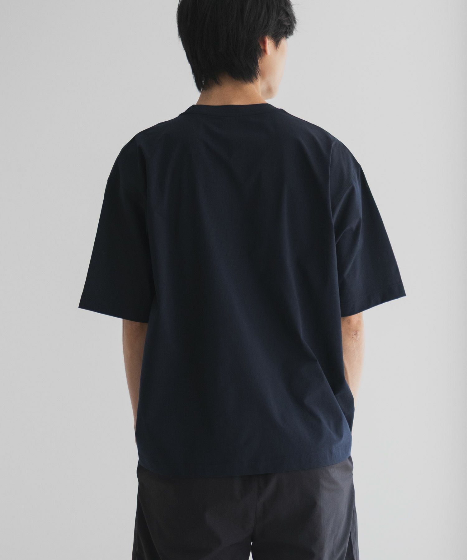 NAVY  KAZETOSU メッシュクルーネックTシャツ メンズ メール便 対応商品商品画像-10