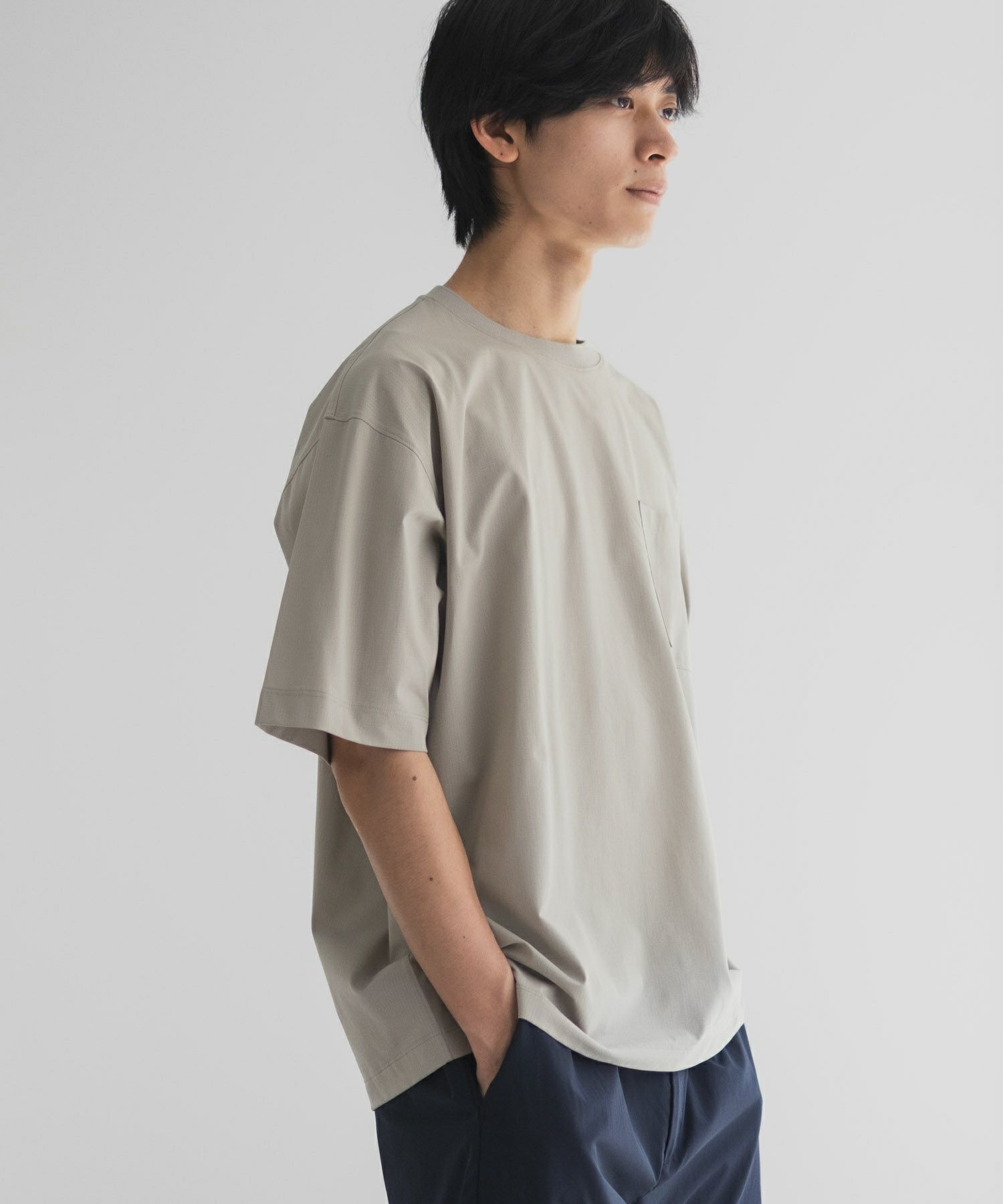 NAVY  KAZETOSU メッシュクルーネックTシャツ メンズ メール便 対応商品商品サムネイル-18