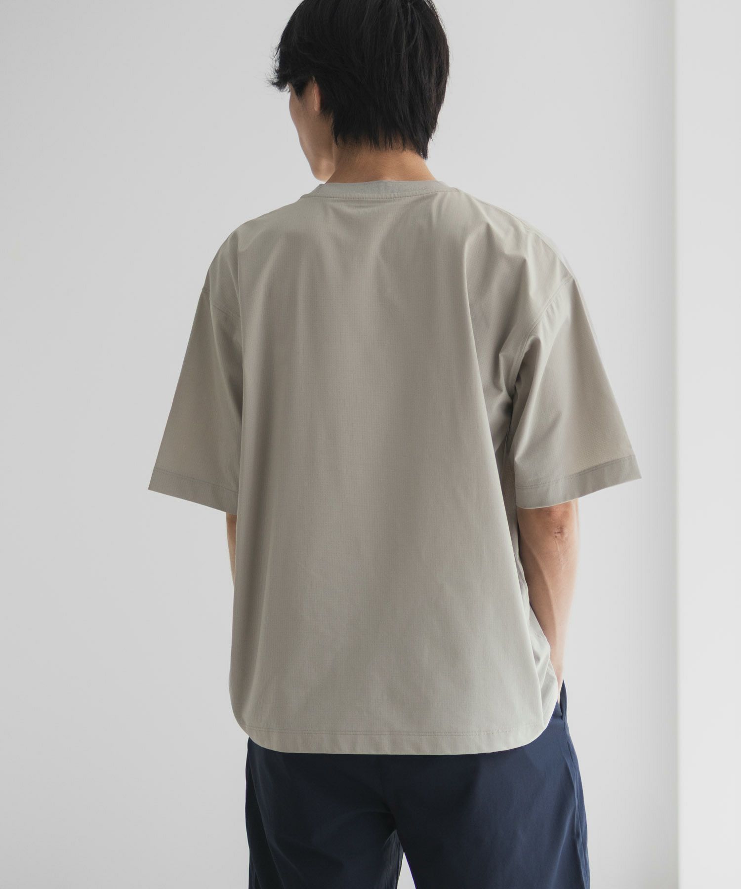 NAVY  KAZETOSU メッシュクルーネックTシャツ メンズ メール便 対応商品商品画像-19