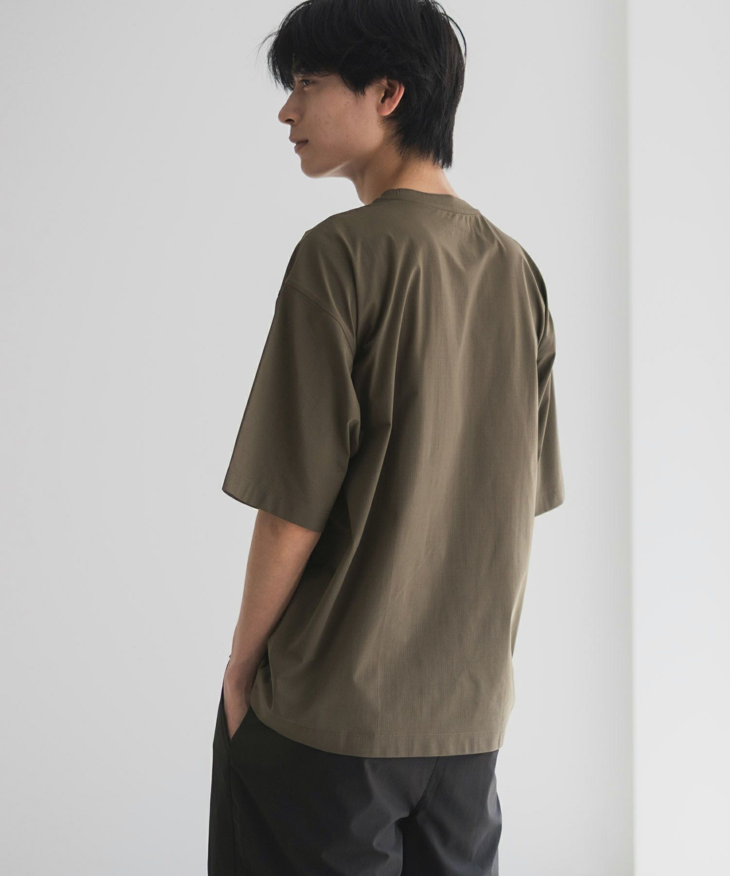 NAVY  KAZETOSU メッシュクルーネックTシャツ メンズ メール便 対応商品商品サムネイル-22