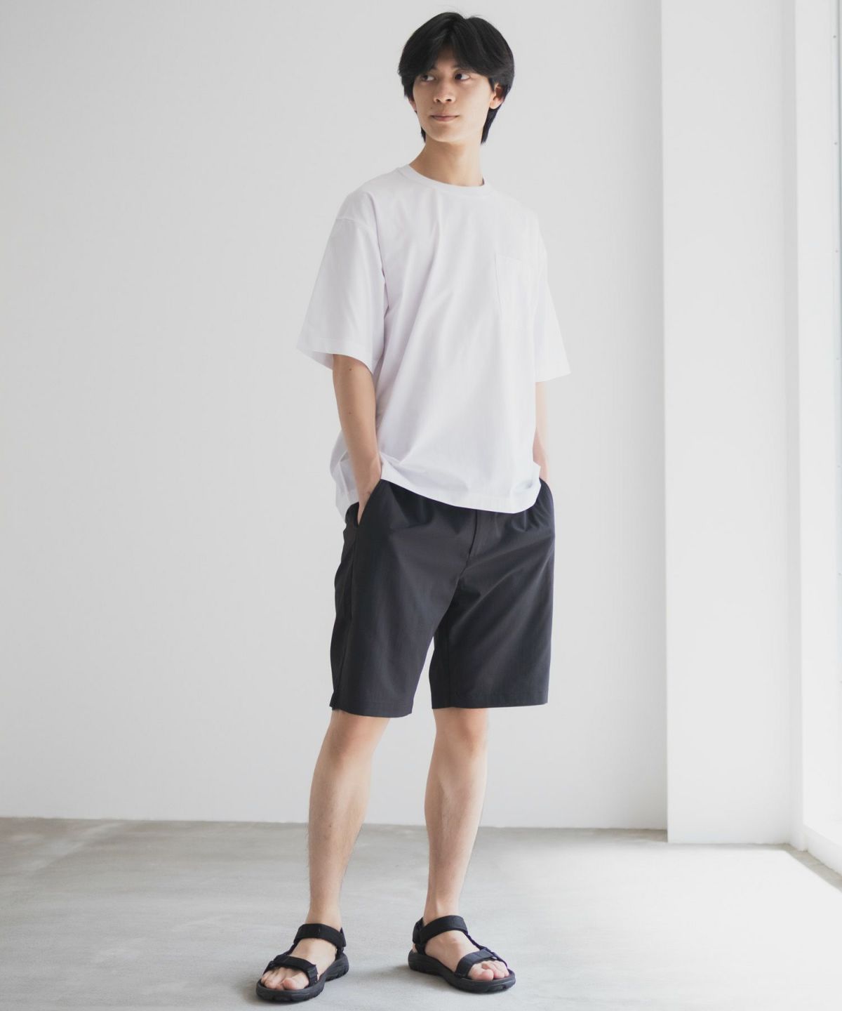 NAVY KAZETOSU メッシュクルーネックTシャツ メンズ ネコポス 対応商品