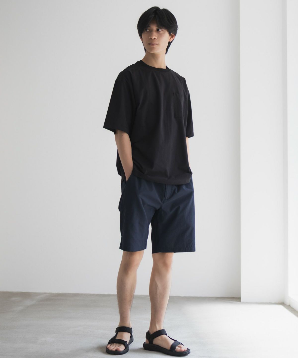 NAVY KAZETOSU メッシュクルーネックTシャツ メンズ ネコポス 対応商品