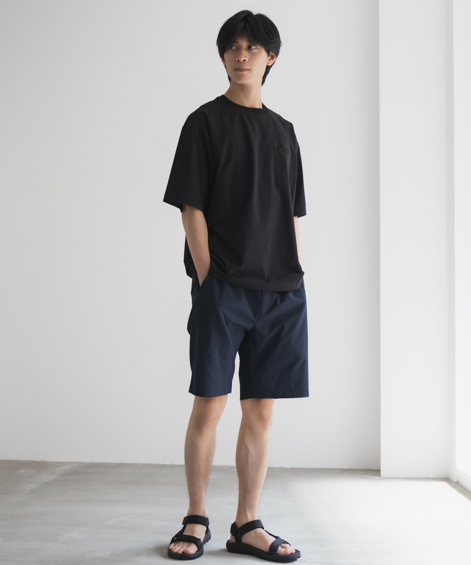 NAVY  KAZETOSU メッシュクルーネックTシャツ メンズ メール便 対応商品商品サムネイル-38