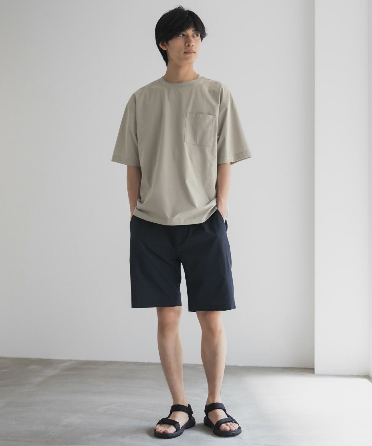 NAVY KAZETOSU メッシュクルーネックTシャツ メンズ ネコポス 対応商品