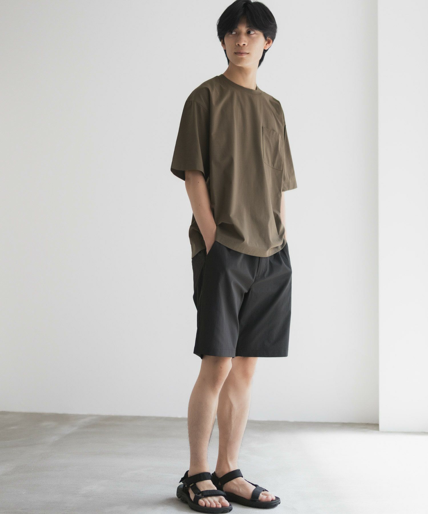 NAVY KAZETOSU メッシュクルーネックTシャツ メンズ ネコポス 対応商品