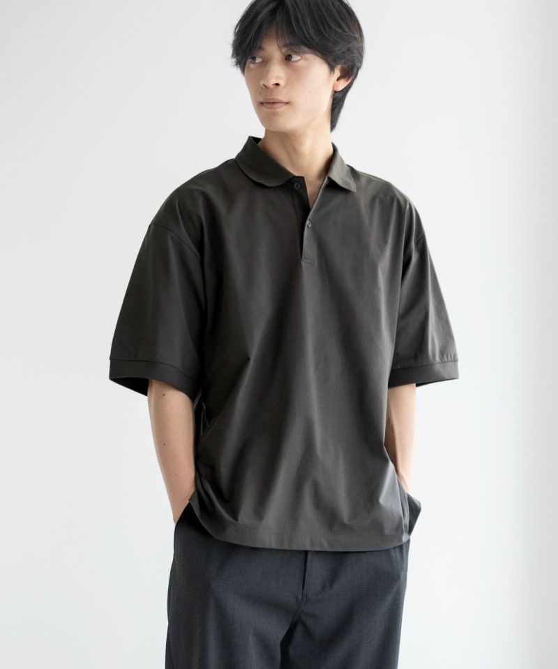 【日本製】 NAVY KAZETOSU メンズ メッシュポロシャツ メンズウェア