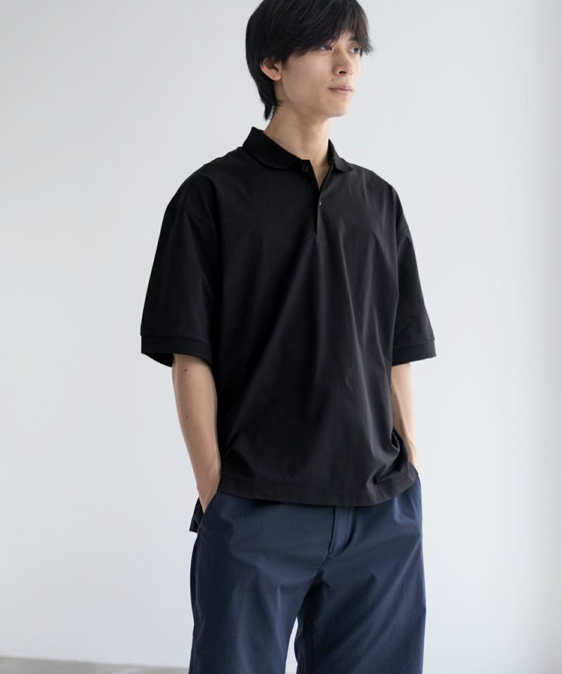 NAVY KAZETOSU メッシュポロシャツ メンズ