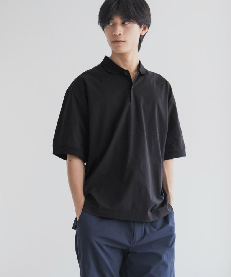 NAVY KAZETOSU メッシュポロシャツ メンズ