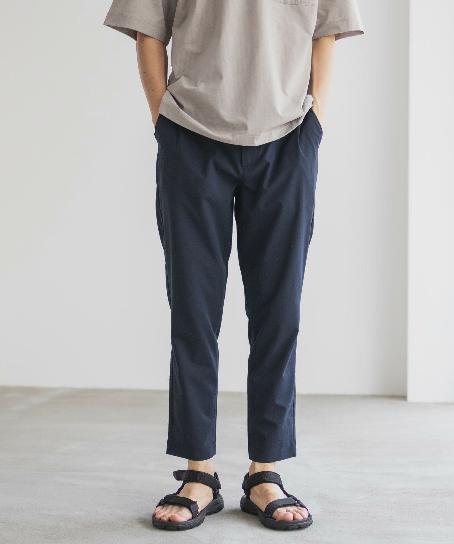 NAVY KAZETOSU メッシュアンクルパンツ メンズ商品画像-2
