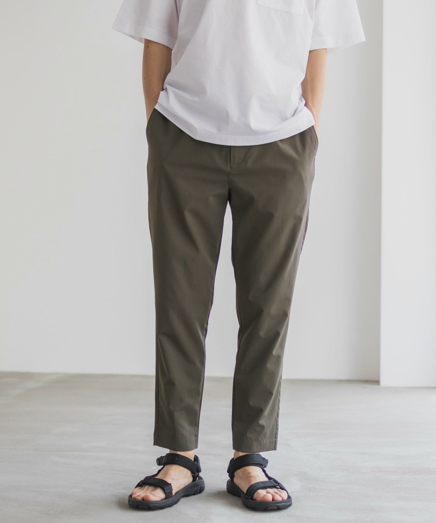 NAVY  KAZETOSU メッシュアンクルパンツ メンズ商品画像-3