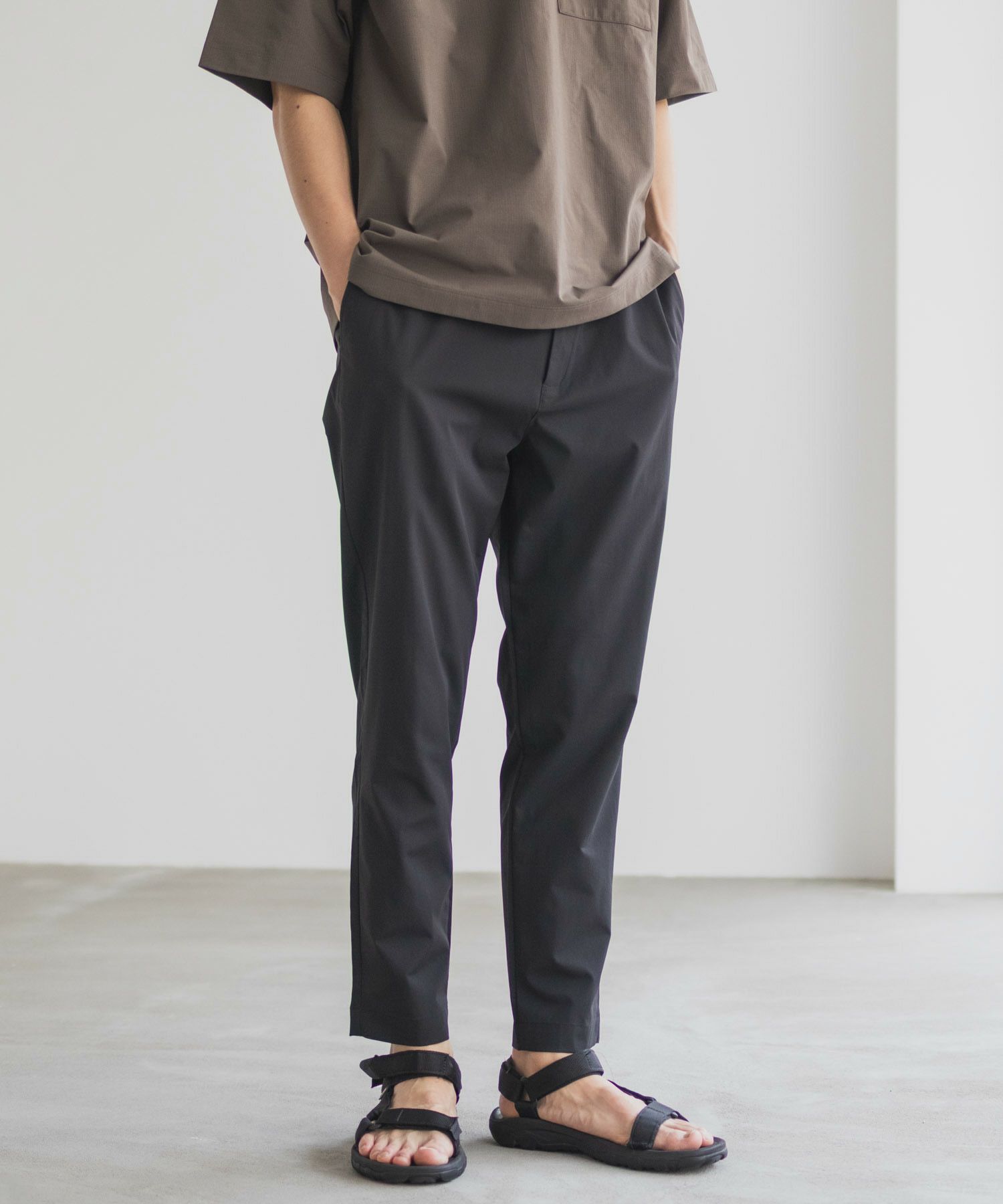 NAVY  KAZETOSU メッシュアンクルパンツ メンズ商品サムネイル-4