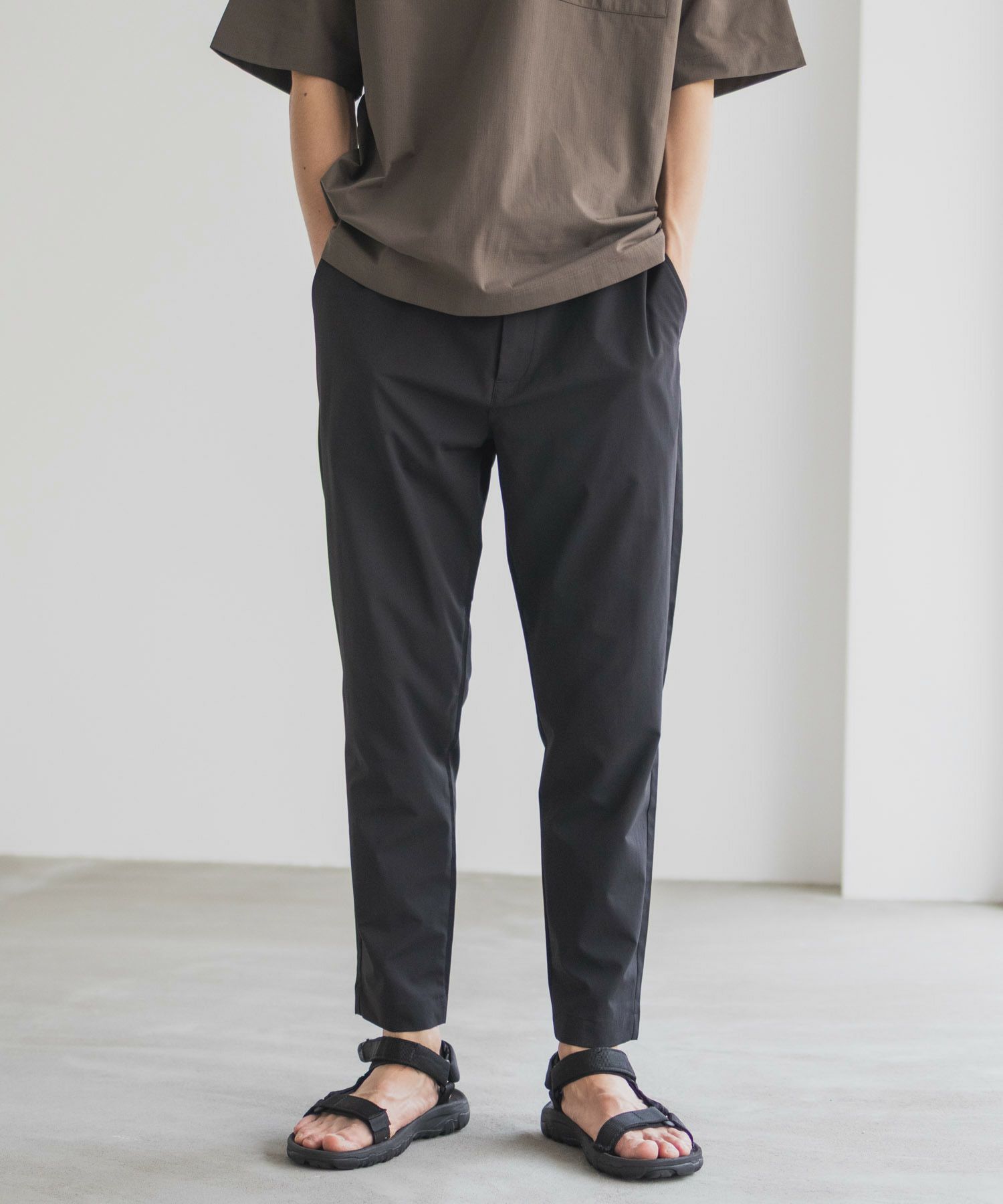 NAVY KAZETOSU メッシュアンクルパンツ メンズ