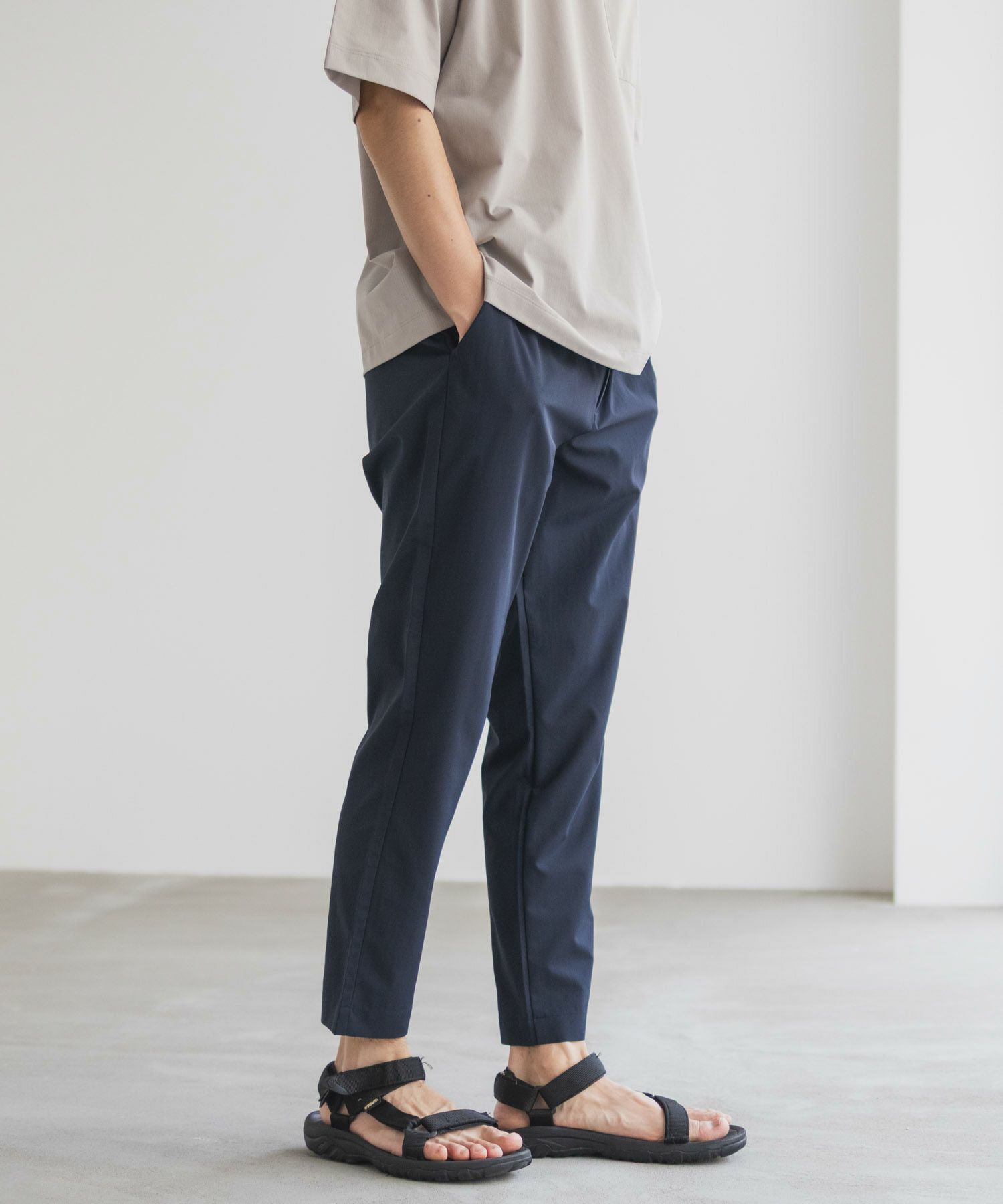 NAVY  KAZETOSU メッシュアンクルパンツ メンズ商品サムネイル-11
