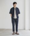 NAVY  KAZETOSU メッシュアンクルパンツ メンズ商品サムネイル-13