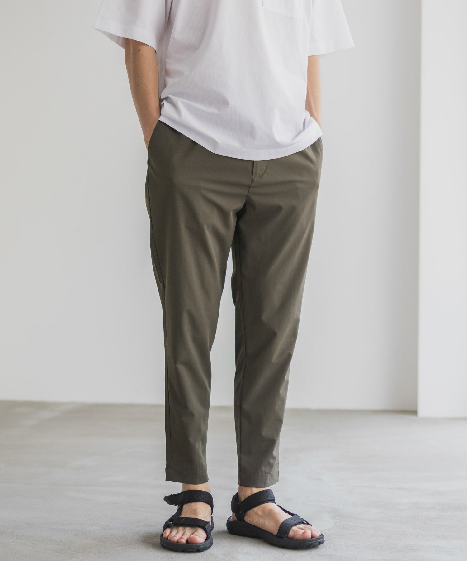 NAVY  KAZETOSU メッシュアンクルパンツ メンズ商品サムネイル-15