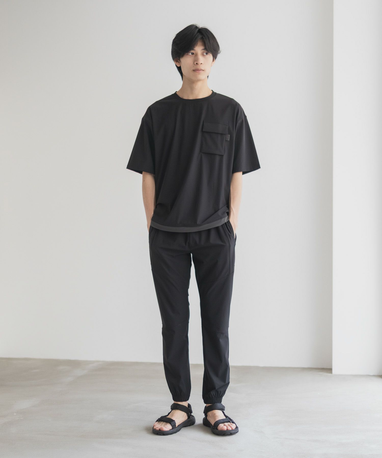 NAVY SARARI 極冷ジョガーパンツ メンズ商品サムネイル-35