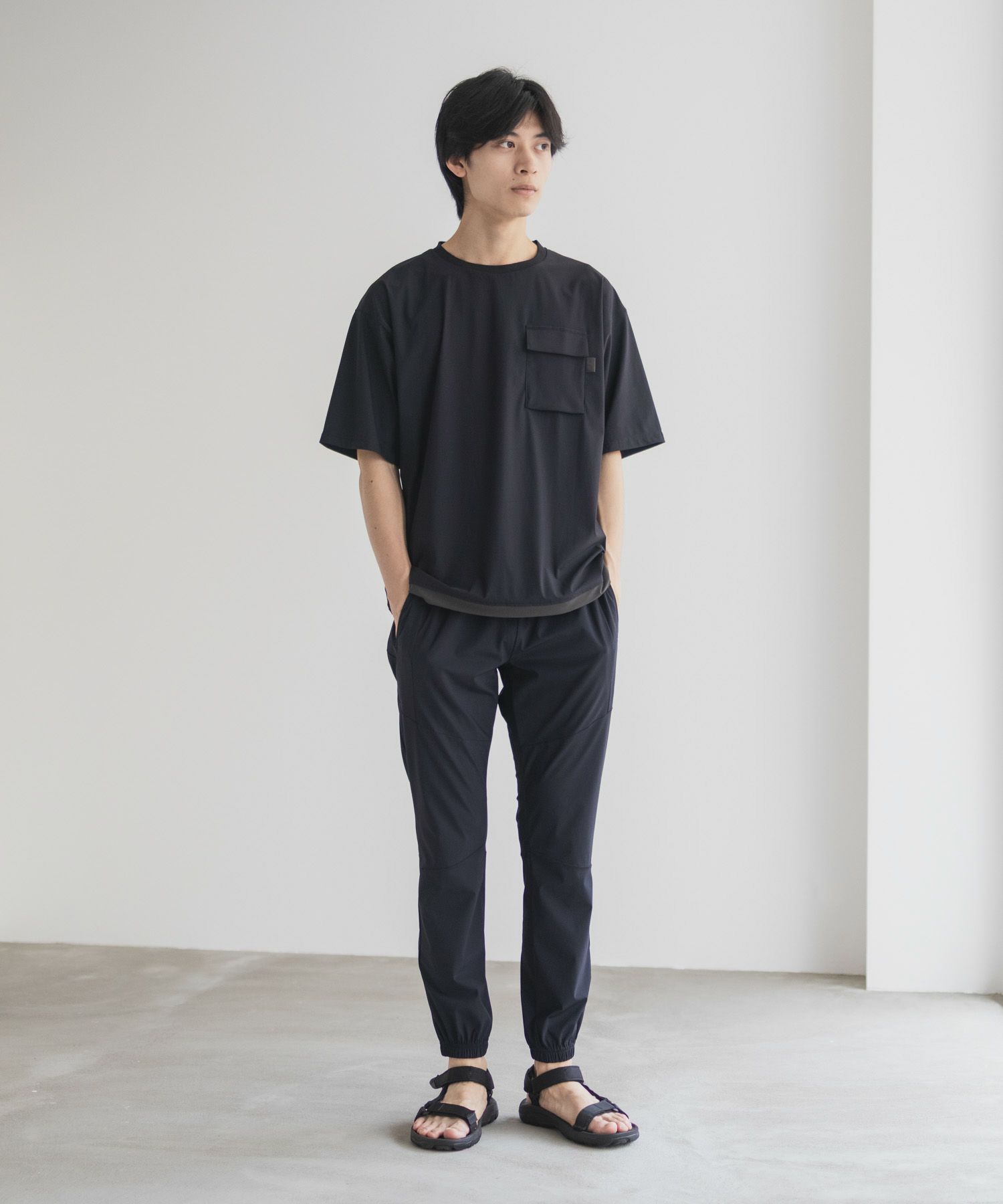 NAVY  SARARI 極冷ジョガーパンツ メンズ商品サムネイル-37