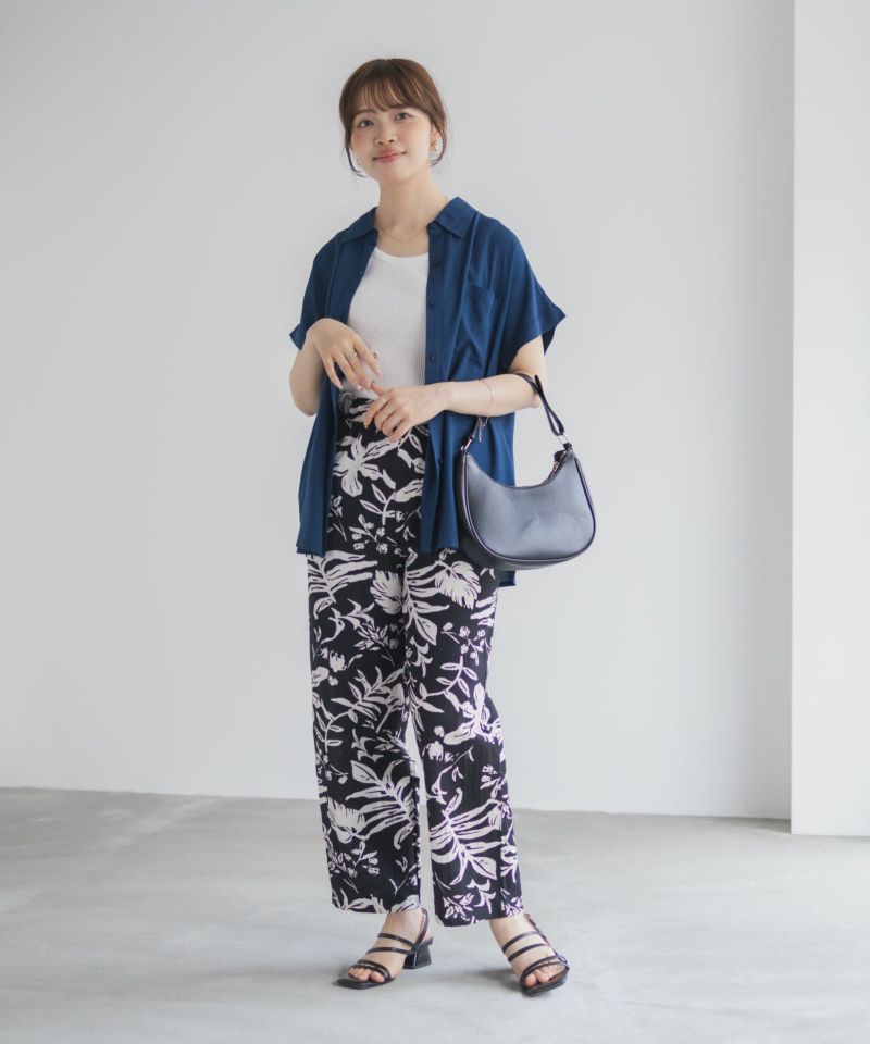 Howdy Marie  インドファブリック 前開きフレンチスリーブシャツ レディース商品画像-17