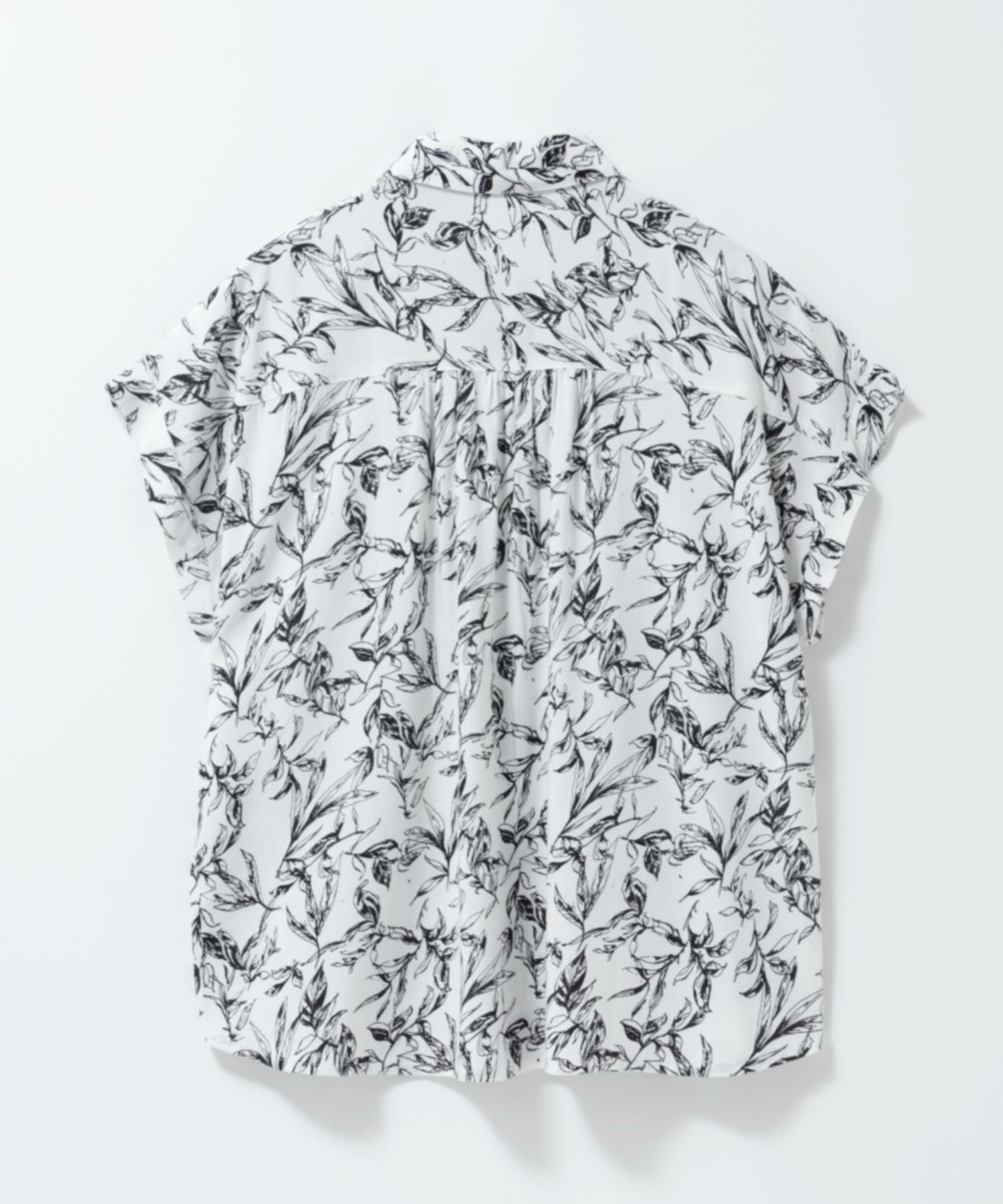 Howdy Marie  インドファブリック 前開きフレンチスリーブシャツ レディース商品画像-19