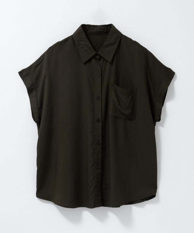 Howdy Marie  インドファブリック 前開きフレンチスリーブシャツ レディース商品画像-20