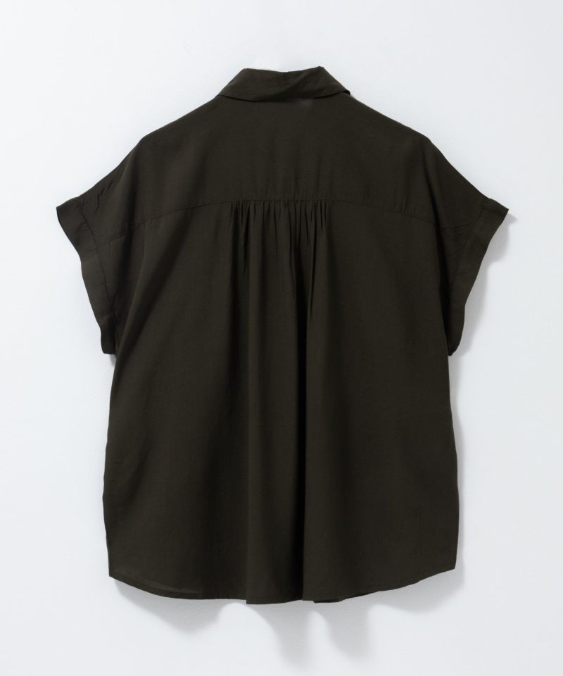 Howdy Marie インドファブリック 前開きフレンチスリーブシャツ レディース商品画像-21