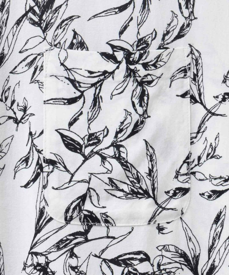 Howdy Marie  インドファブリック 前開きフレンチスリーブシャツ レディース商品画像-24