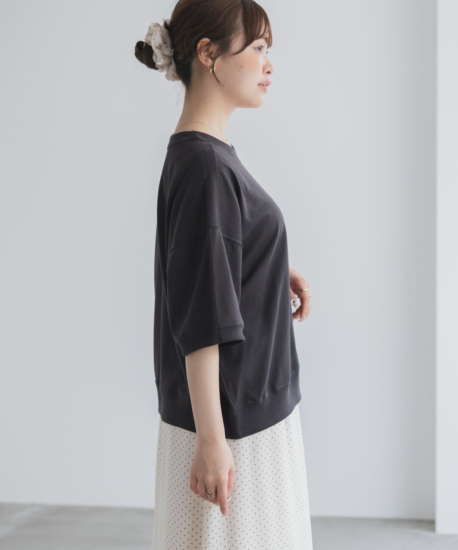 CONVERSE  ワンポイントシューズTシャツ レディース メール便 対応商品商品画像-7