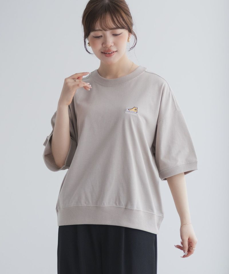 CONVERSE  ワンポイントシューズTシャツ レディース メール便 対応商品商品画像-14