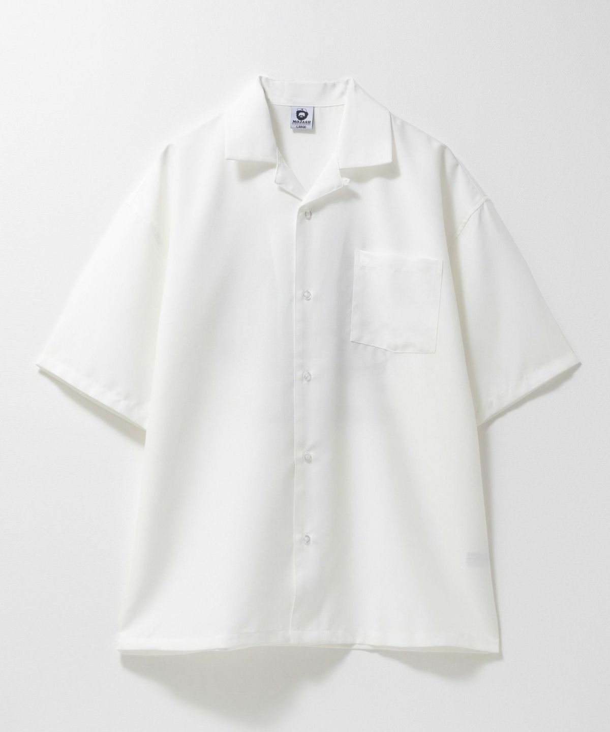 ひげサガラ刺繍半袖シャツ メンズ