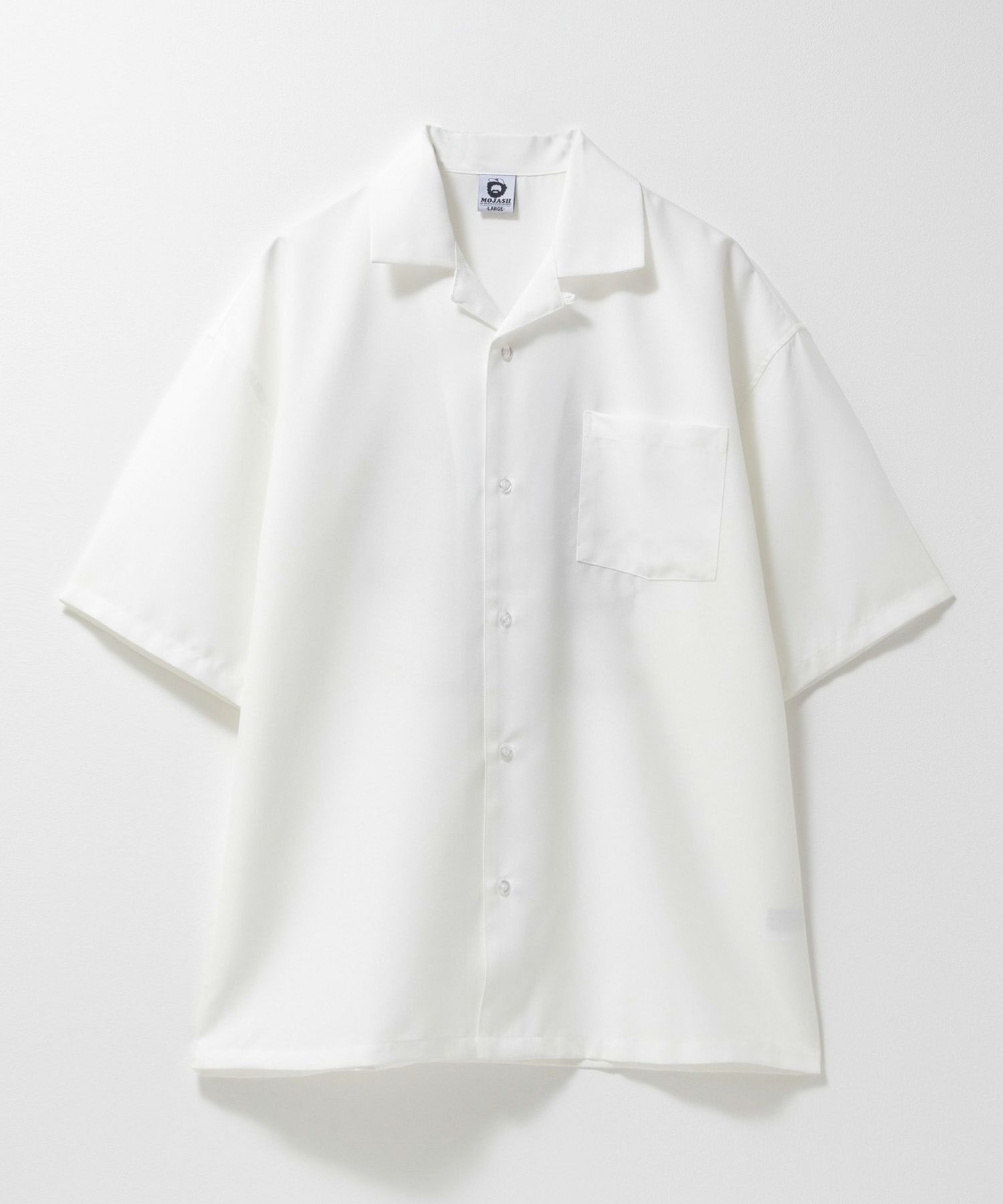 ひげサガラ刺繍半袖シャツ メンズ