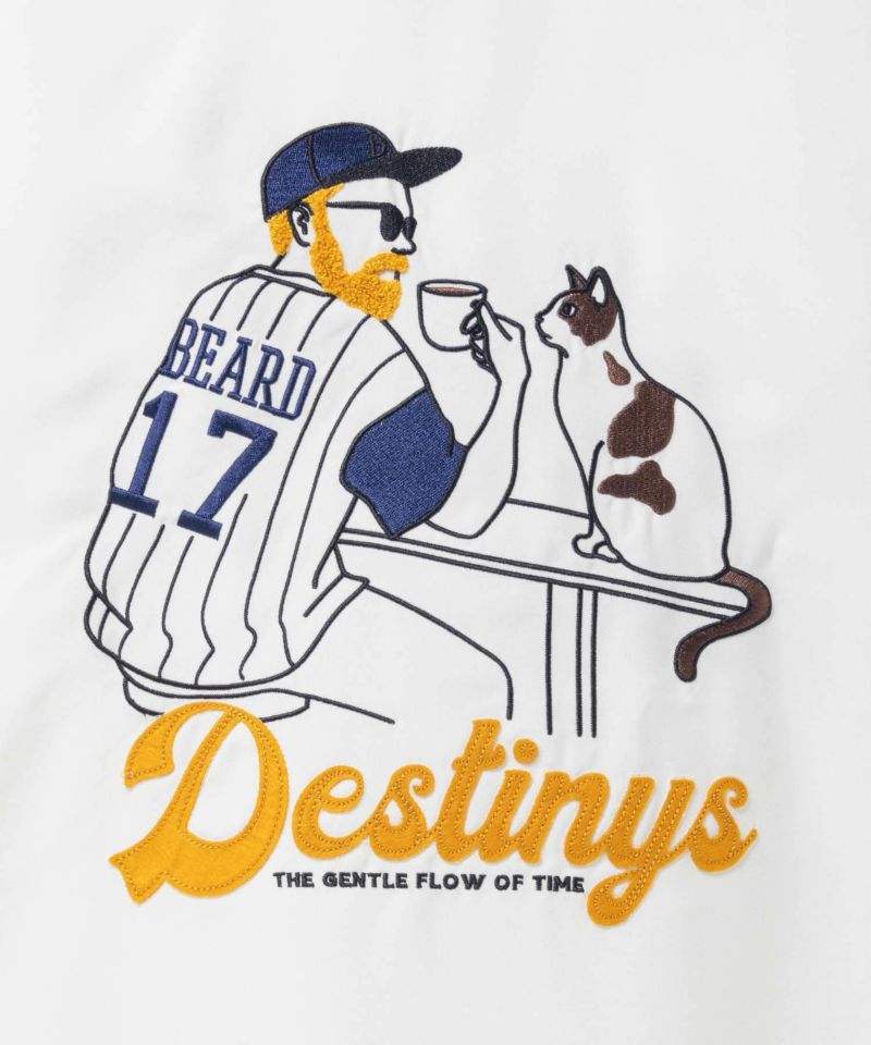 ひげサガラ刺繍半袖シャツ メンズ商品画像-8