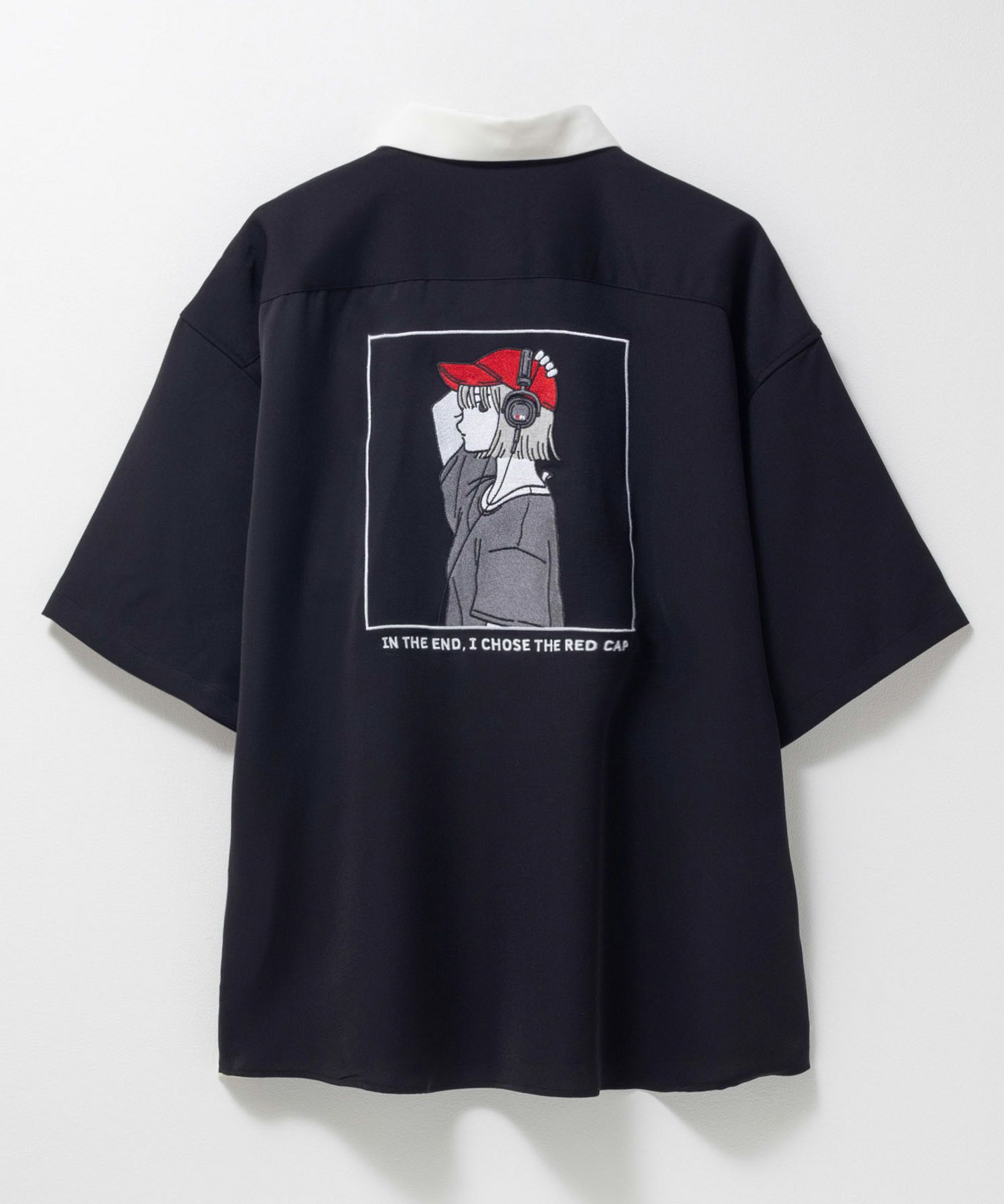 RED CAP GIRL  ルーズサイズバック刺繍クレリック半袖シャツ メンズ商品画像-4