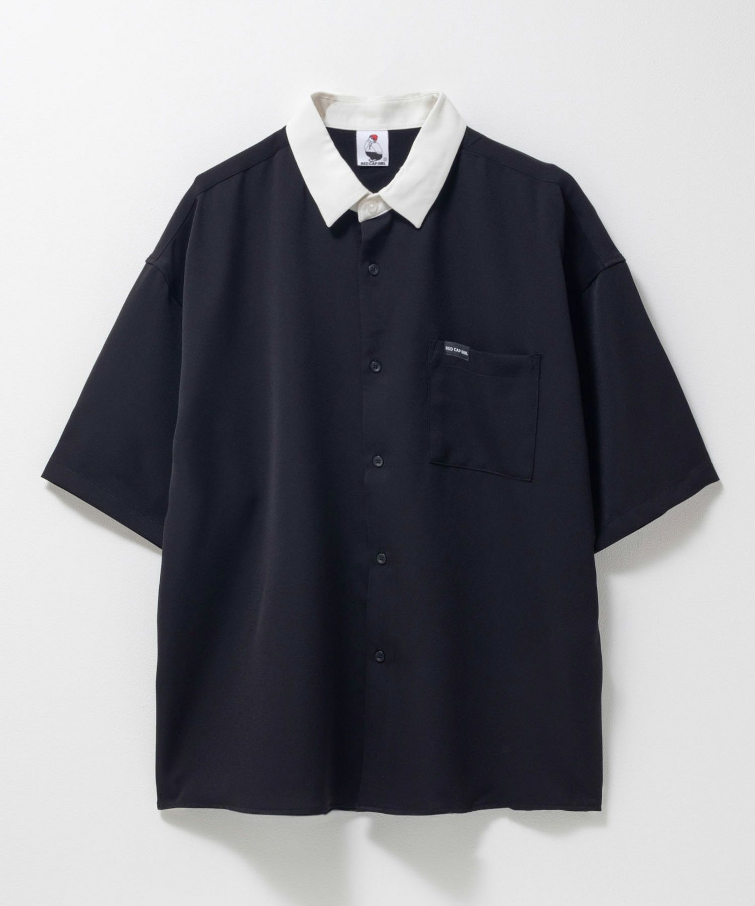 RED CAP GIRL  ルーズサイズバック刺繍クレリック半袖シャツ メンズ商品画像-5