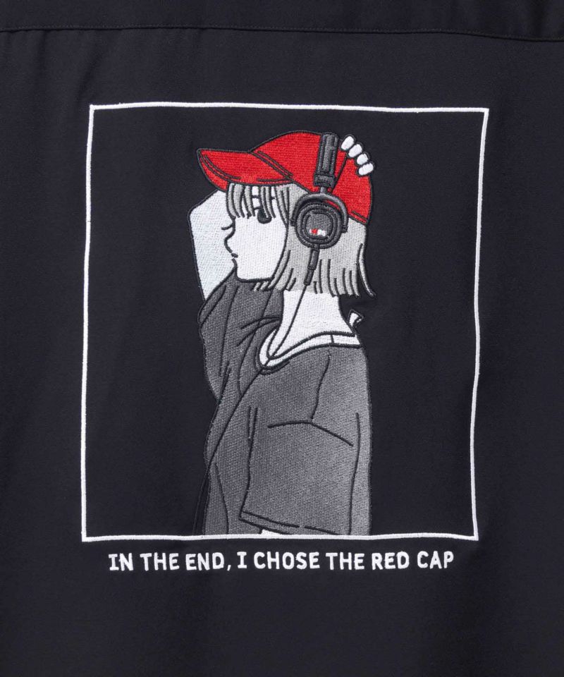 RED CAP GIRL  ルーズサイズバック刺繍クレリック半袖シャツ メンズ商品画像-12