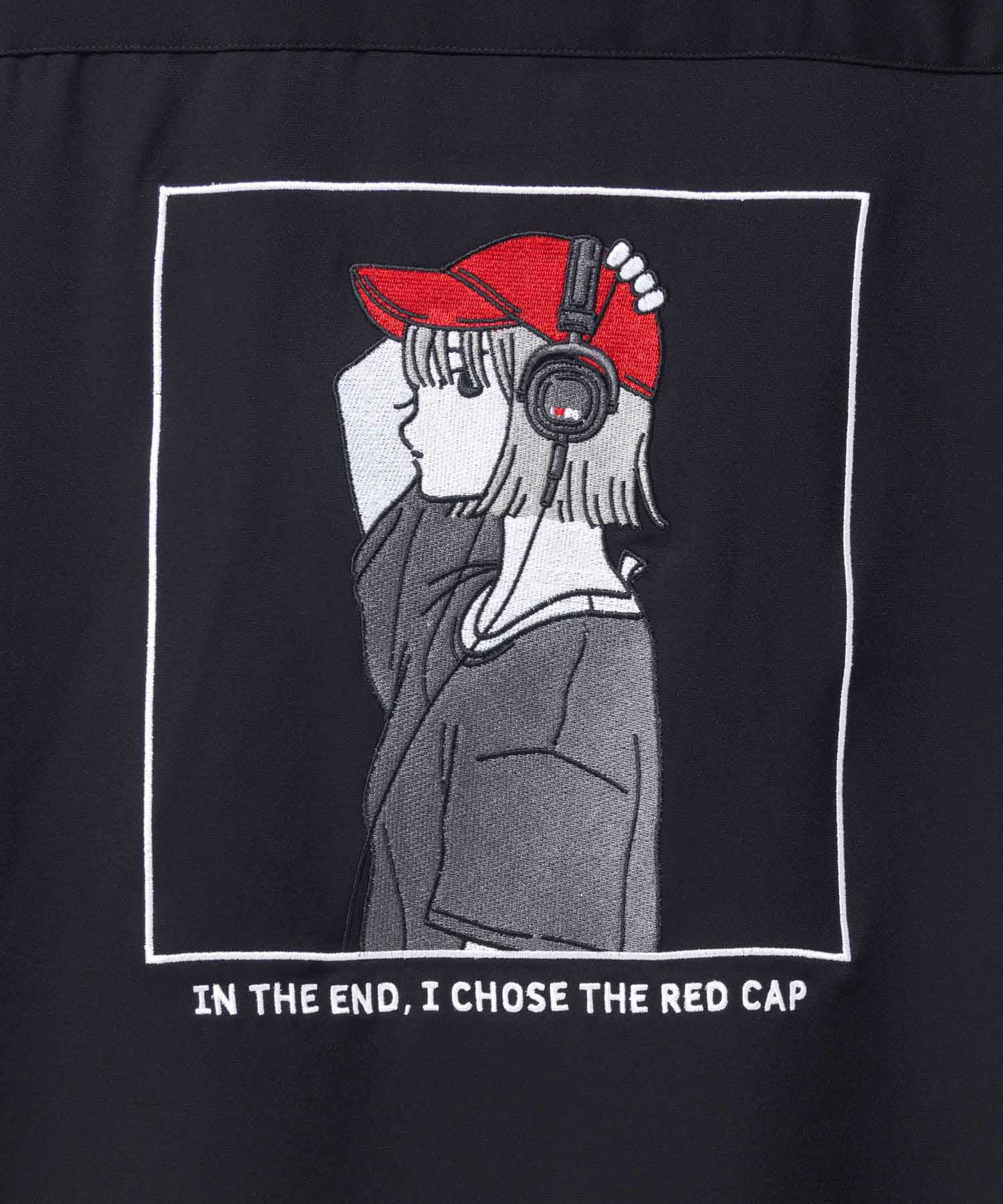 RED CAP GIRL  ルーズサイズバック刺繍クレリック半袖シャツ メンズ商品画像-12