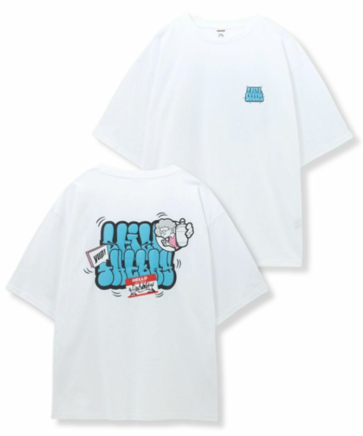 天竺発泡バブルロゴTシャツ メンズ メール便 対応商品商品サムネイル-1
