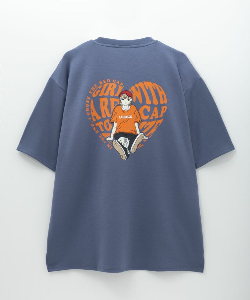 RED CAP GIRL ポンチ素材バックプリントTシャツ メンズ メール便 対応商品商品画像-11