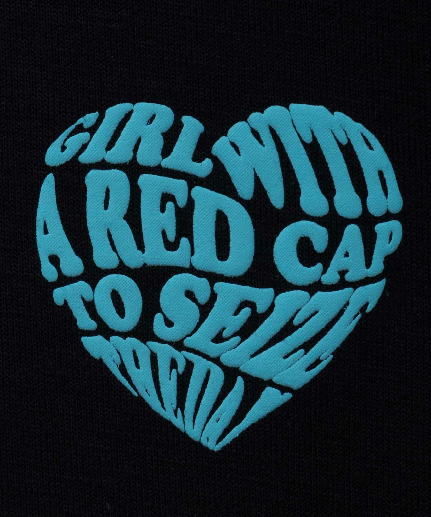RED CAP GIRL ポンチ素材バックプリントTシャツ メンズ ネコポス 対応商品