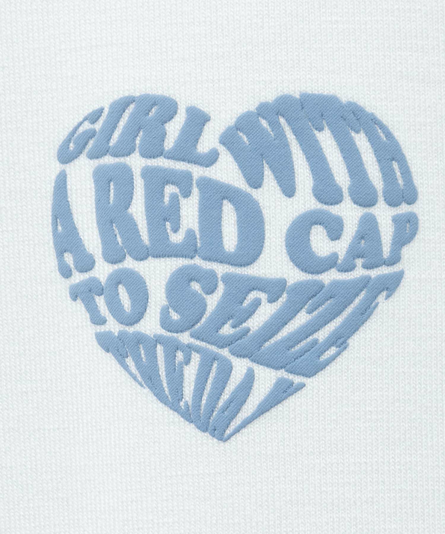 RED CAP GIRL ポンチ素材バックプリントTシャツ メンズ ネコポス 対応商品